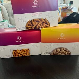 Optavia- Smoky BBQ, Cheese Pizza, Cinnamon Crunch